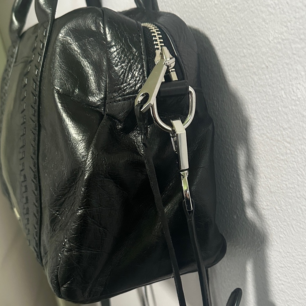 Rebecca Minkoff Vanity Zip Black Leather Satchel - Picture 5 of 16